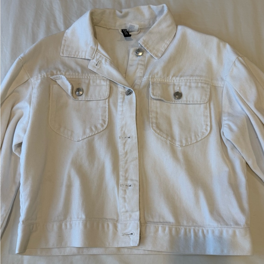 H&M White Jean Jacket - Picture 1 of 2